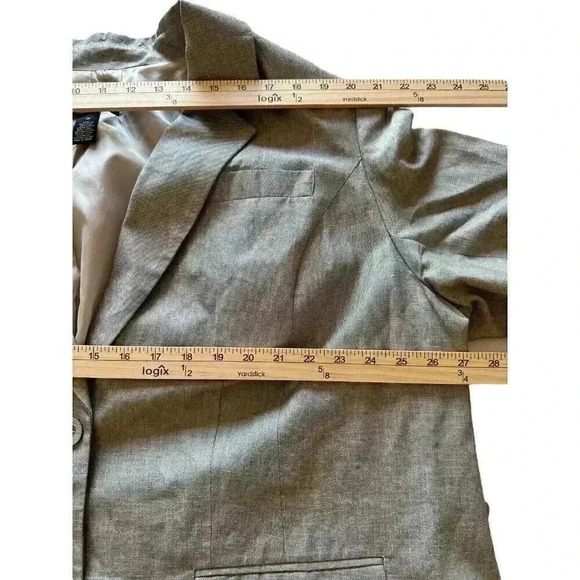 Lane Bryant beige linen blend blazer women's size 28 - Picture 10 of 12